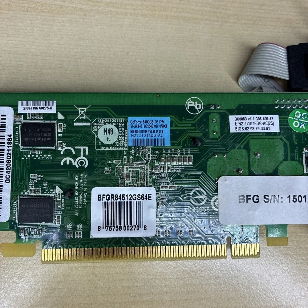 BFG Tech BFGR84512GS64E GeForce 8400GS 512MB DDR2 64-Bit PCI Express DVI Video